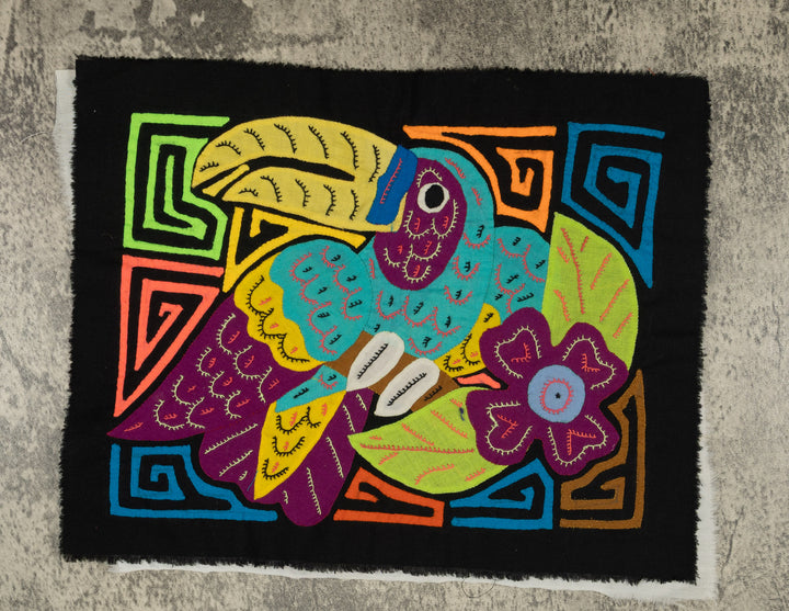 Multi-Color Toucan Bird Blue And Purple Molita