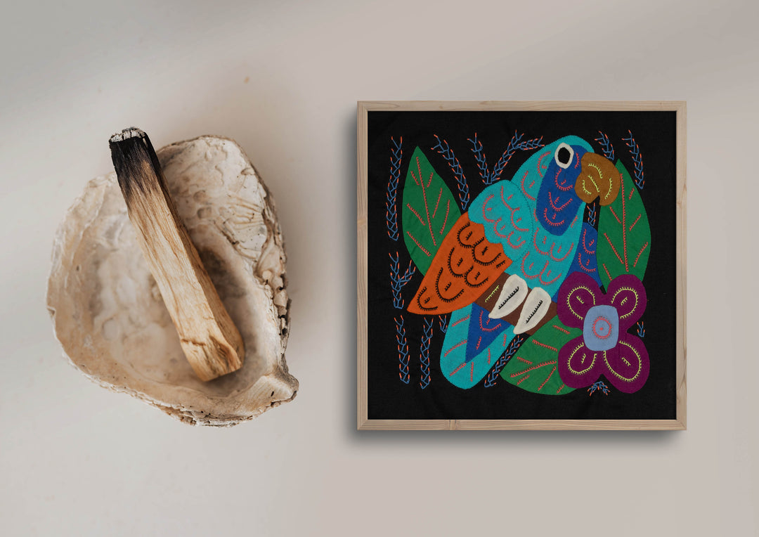 Multi-Color Parrot Bird Blue And Gold Molita