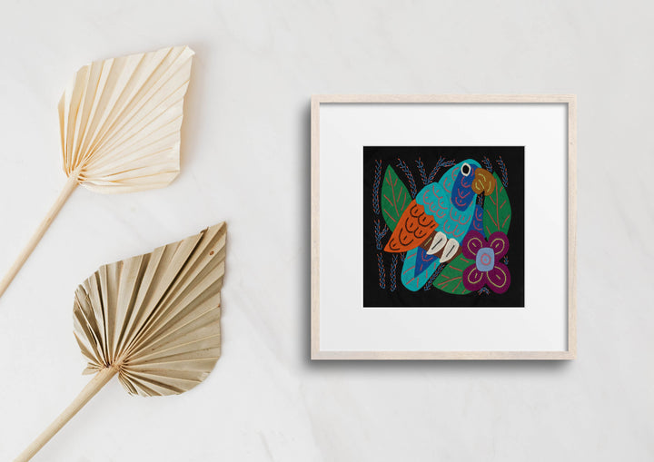 Multi-Color Parrot Bird Blue And Gold Molita