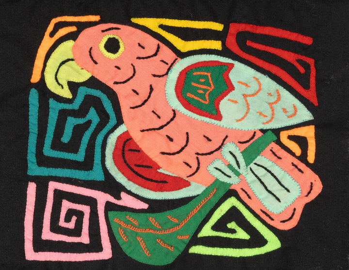 Multicolor Orange And Aqua Bird Molita