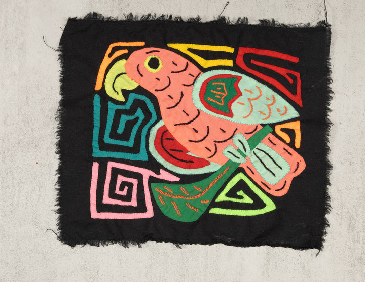 Multicolor Orange And Aqua Bird Molita