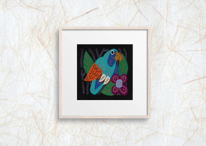 Multi-Color Parrot Bird Blue And Gold Molita