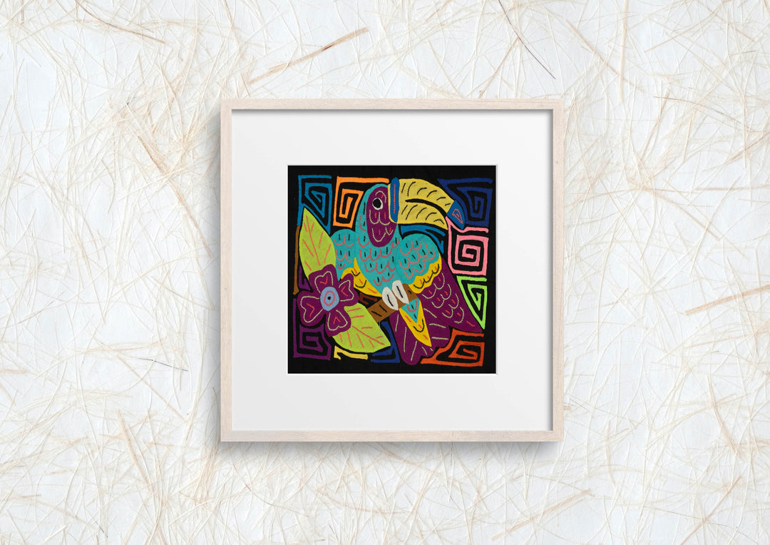 Multi-Color Toucan Bird Blue And Purple Molita