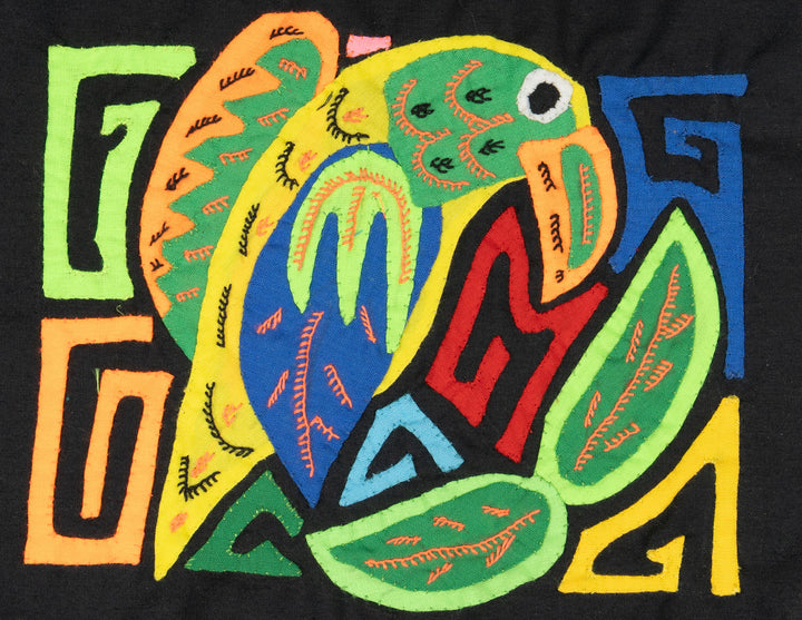 Multicolor Orange Blue And Chartruce Bird Molita