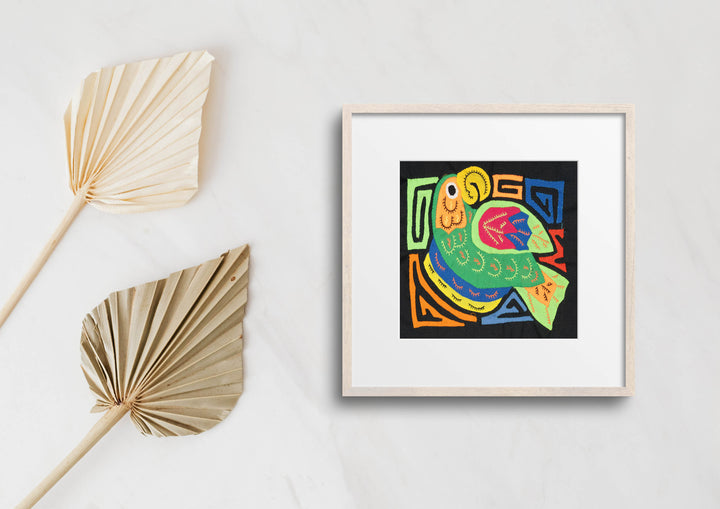 Multicolor Orange And Green Bird Molita