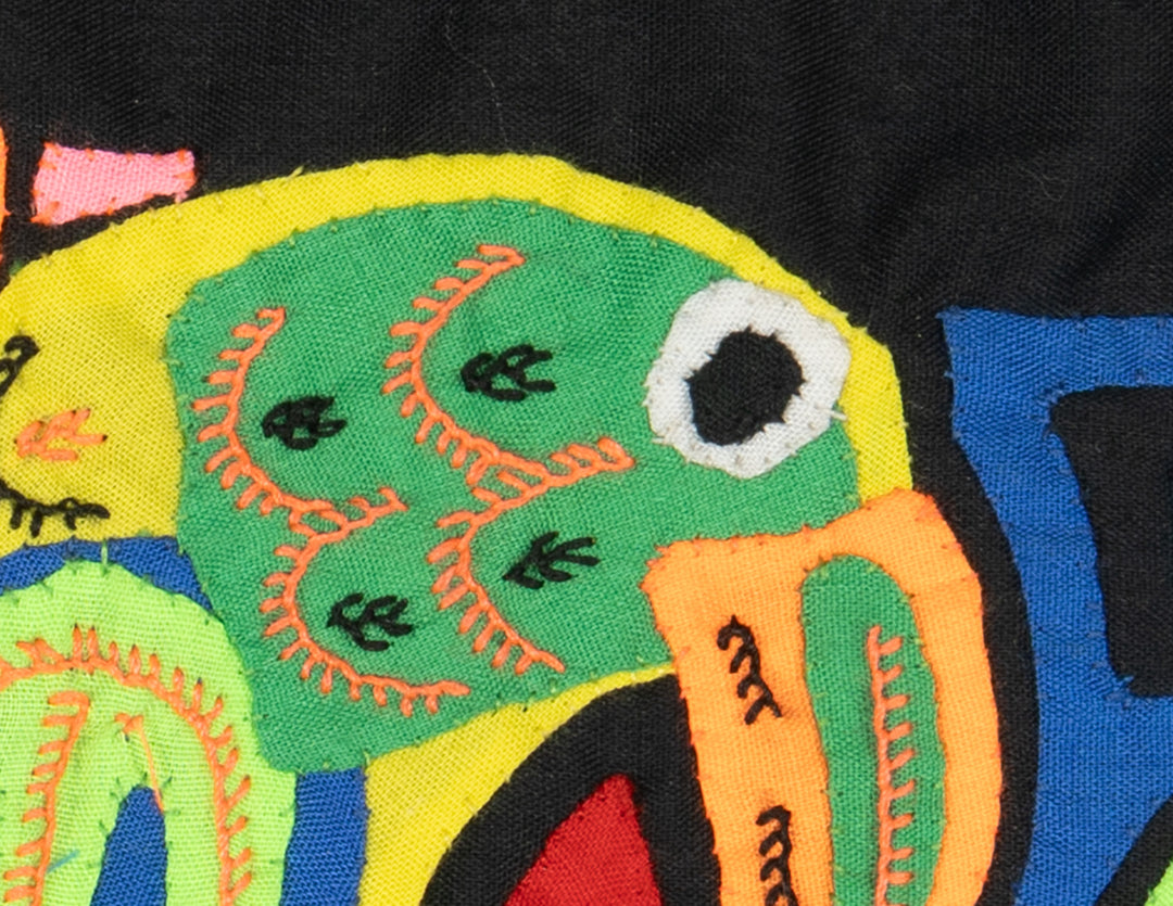 Multicolor Orange Blue And Chartruce Bird Molita