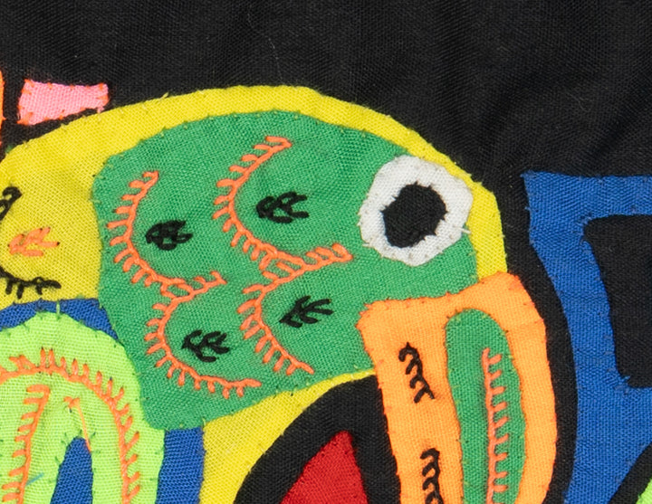 Multicolor Orange Blue And Chartruce Bird Molita