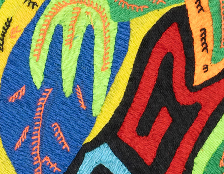 Multicolor Orange Blue And Chartruce Bird Molita