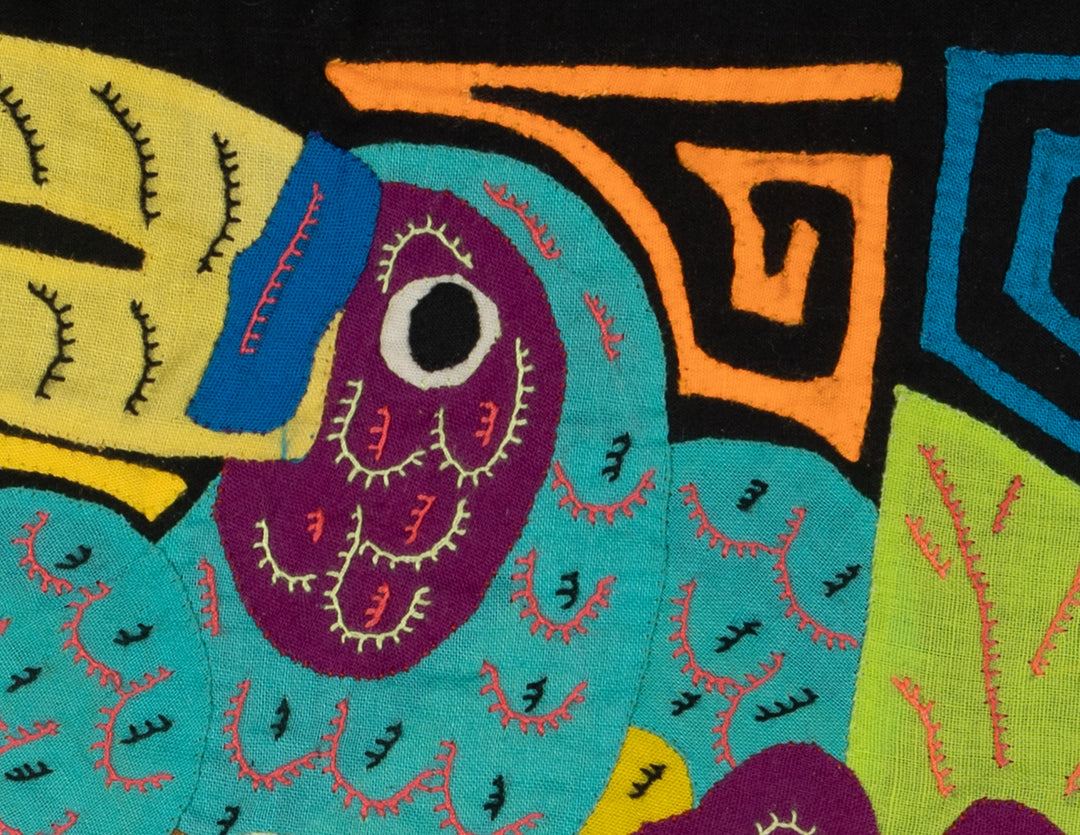 Multi-Color Toucan Bird Blue And Purple Molita