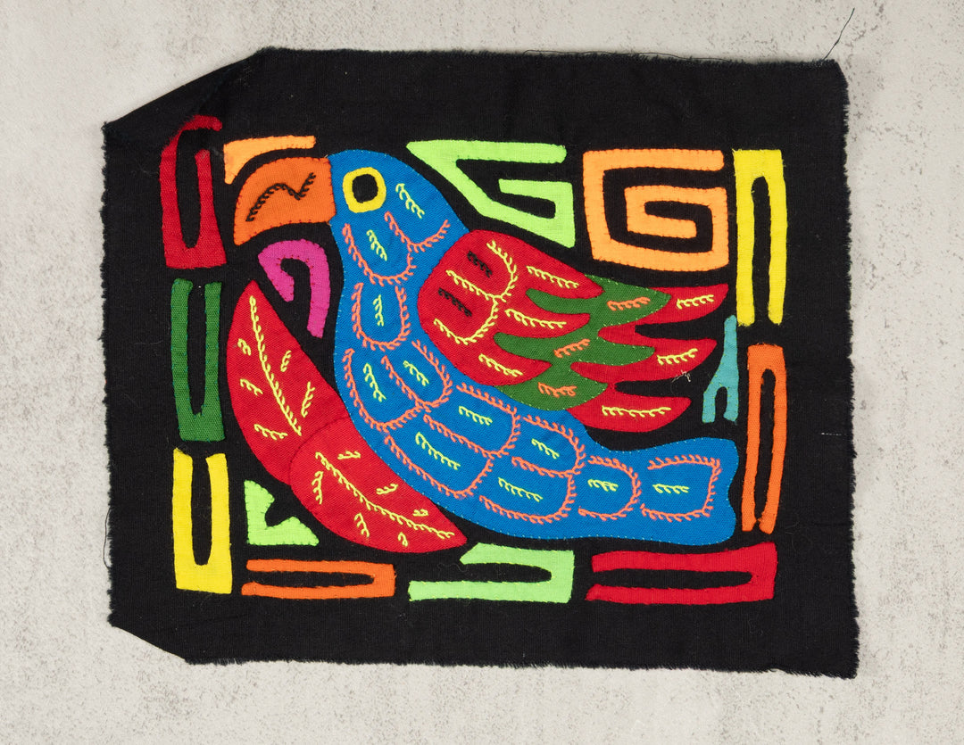 Multicolor Red And Blue Bird Molita