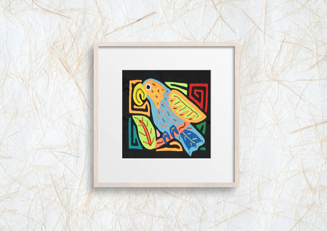 Multicolor Orange And Blue Bird Molita