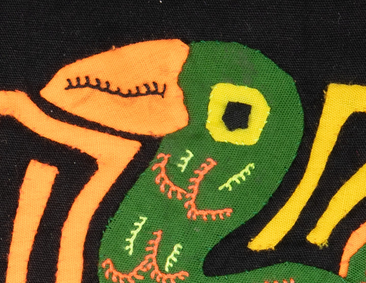 Multicolor Green And Orange Bird Molita