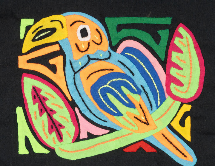 Multicolor Blue And Orange Bird Molita