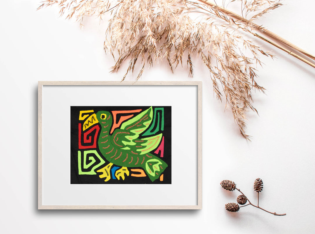 Multicolor Green Bird Molita