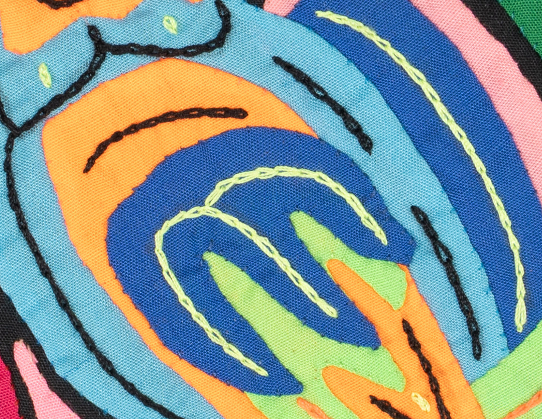 Multicolor Blue And Orange Bird Molita