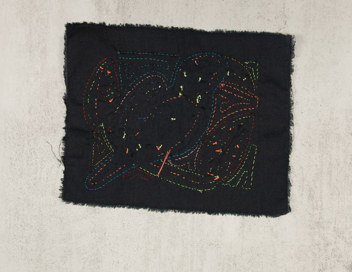 Multicolor Blue And Orange Bird Molita