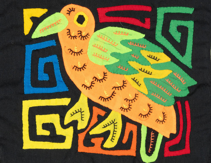 Multicolor Green And Orange Bird Molita