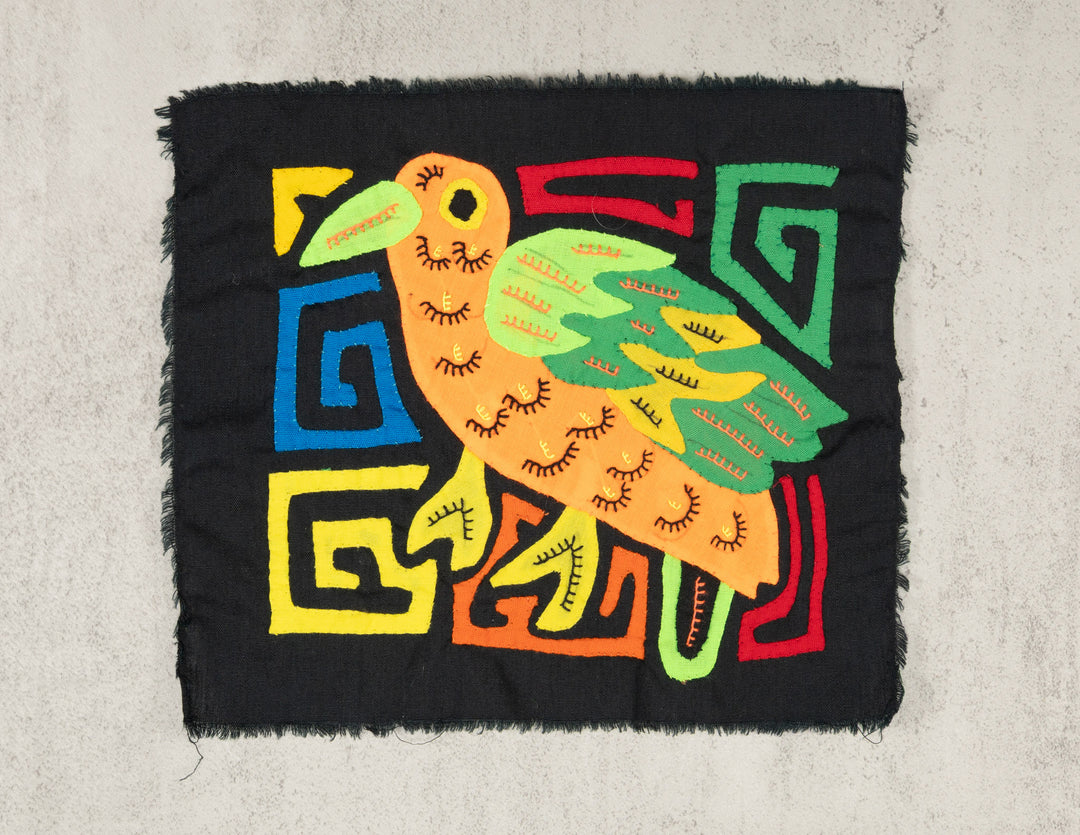 Multicolor Green And Orange Bird Molita