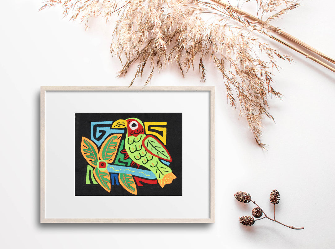 Multicolor Orange And Green Bird Molita