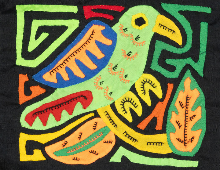 Multicolor Green And Orange Bird Molita