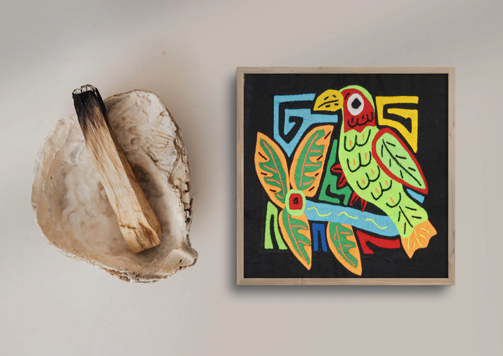 Multicolor Orange And Green Bird Molita