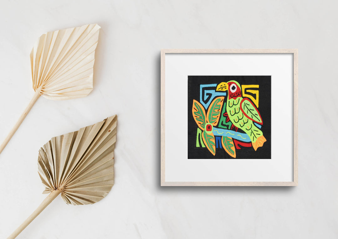 Multicolor Orange And Green Bird Molita