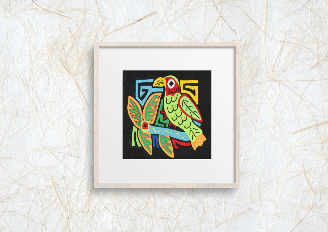 Multicolor Orange And Green Bird Molita