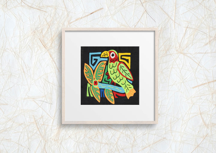 Multicolor Orange And Green Bird Molita