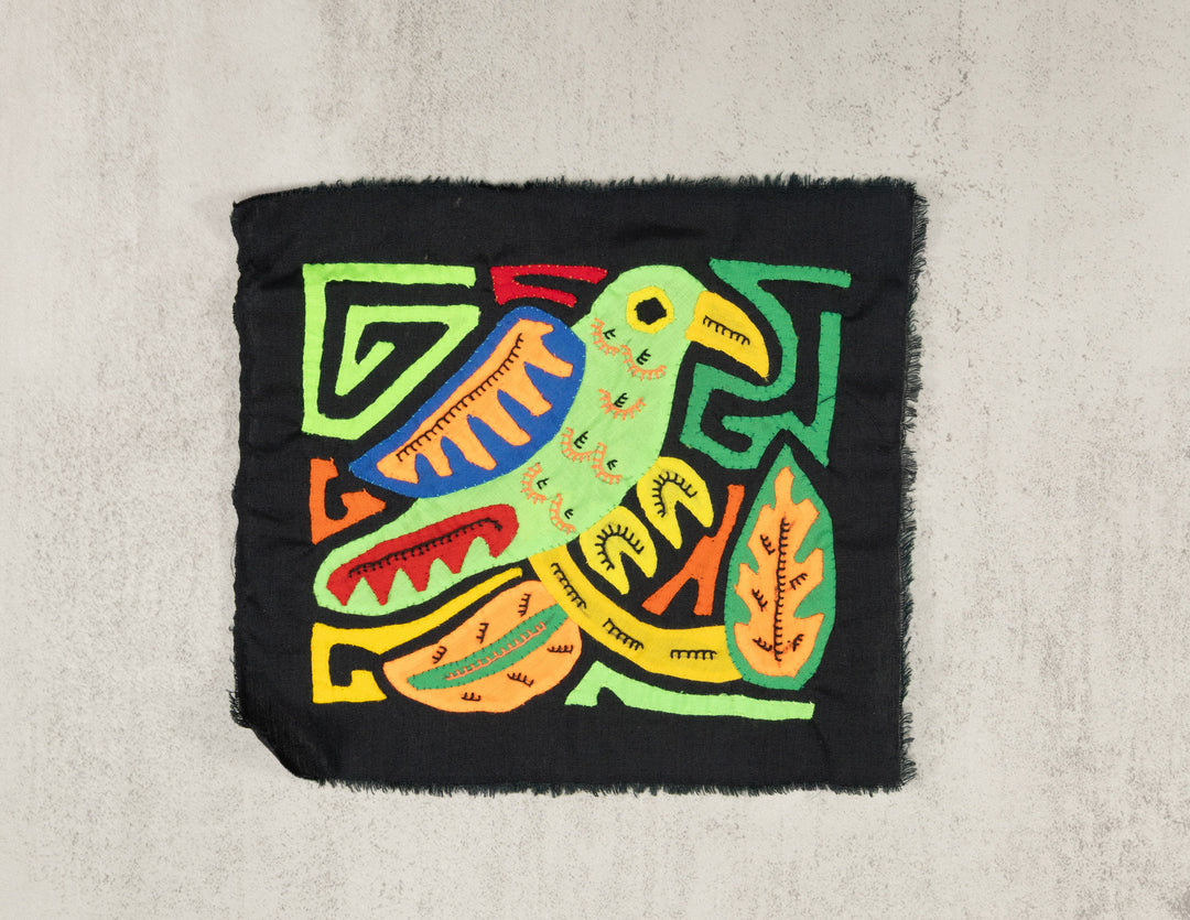 Multicolor Green And Orange Bird Molita