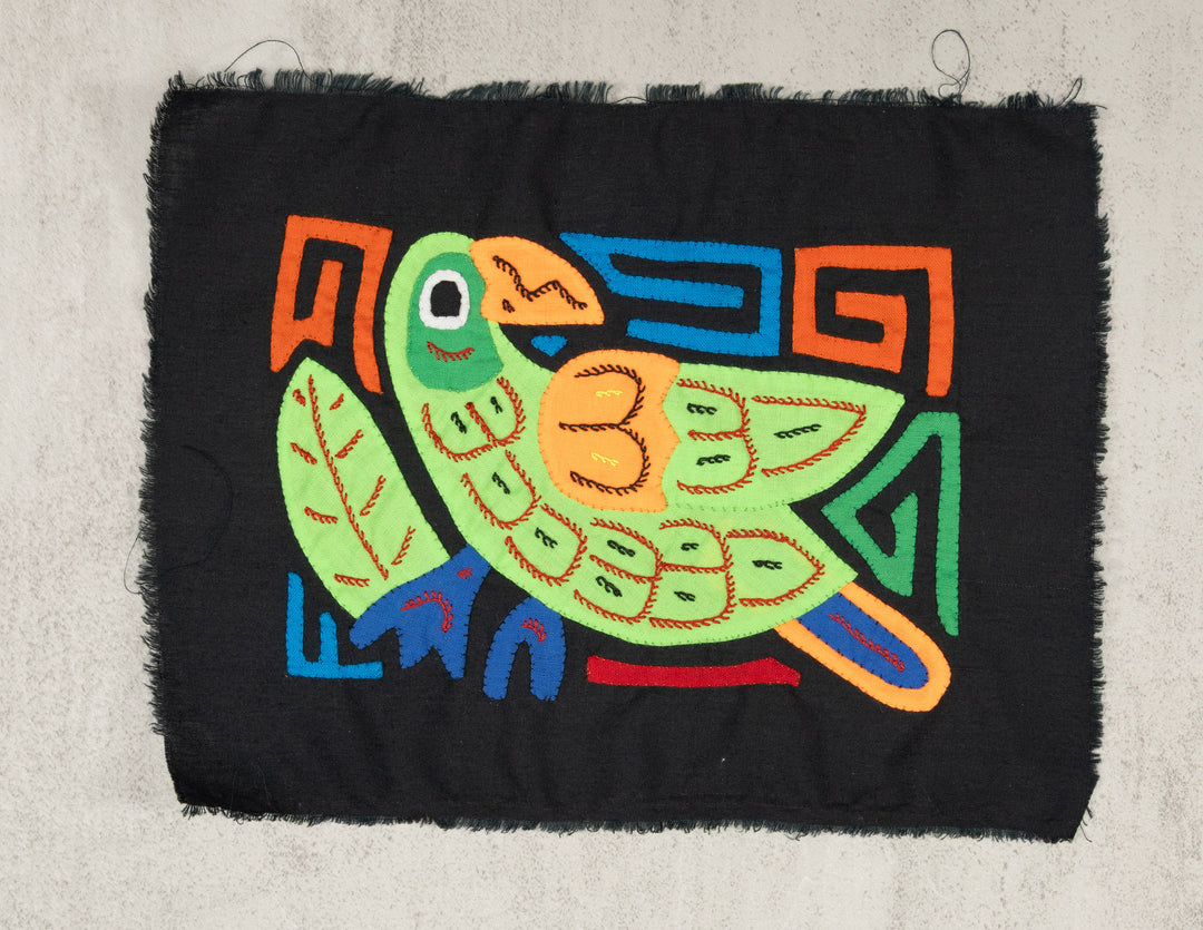 Multicolor Green And Orange Bird Molita