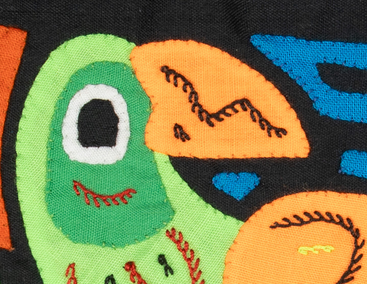 Multicolor Green And Orange Bird Molita