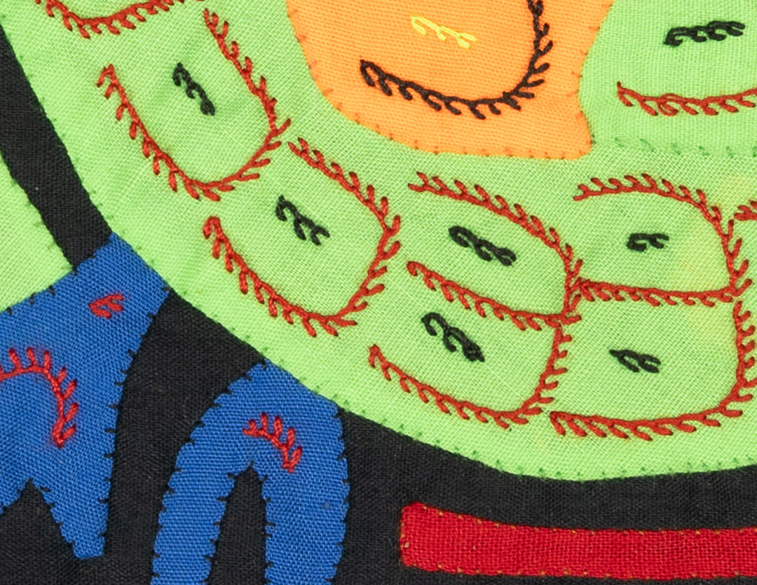 Multicolor Green And Orange Bird Molita