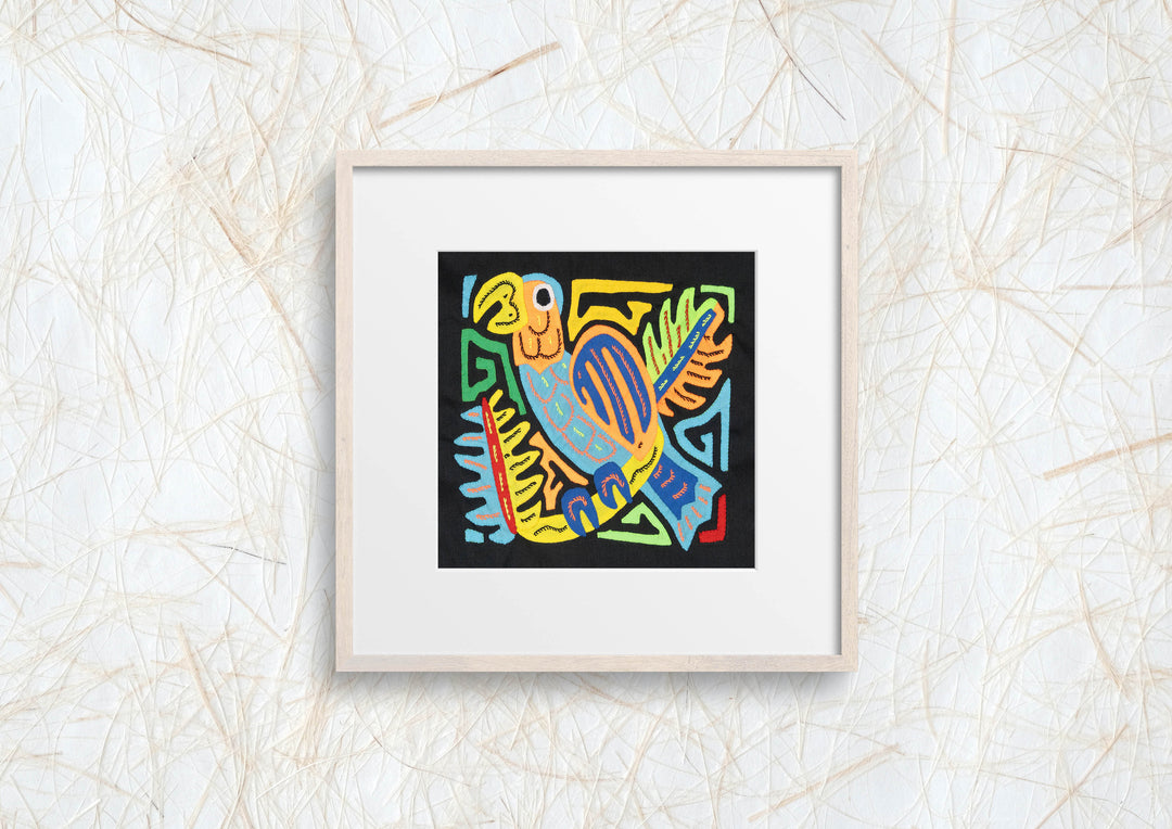 Multicolor Orange And Blue Bird Molita