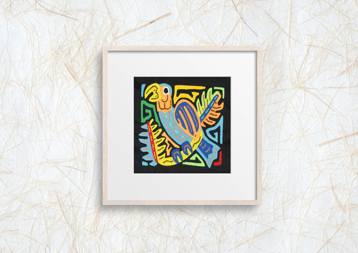 Multicolor Orange And Blue Bird Molita