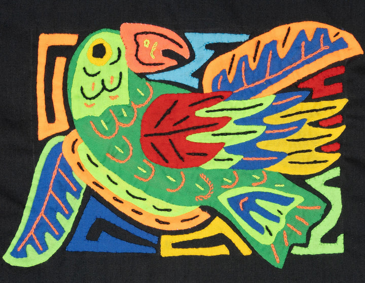 Multicolor Green Blue And Orange Bird Molita