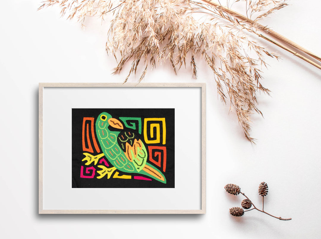 Multicolor Orange And Green Bird Molita