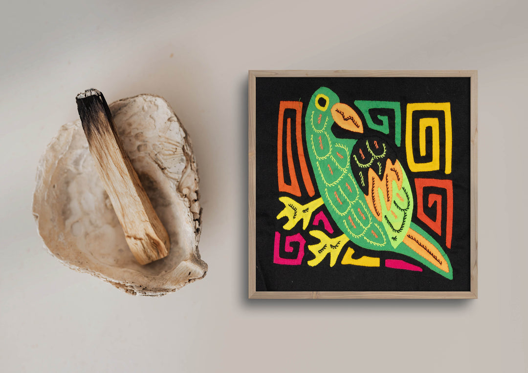 Multicolor Orange And Green Bird Molita