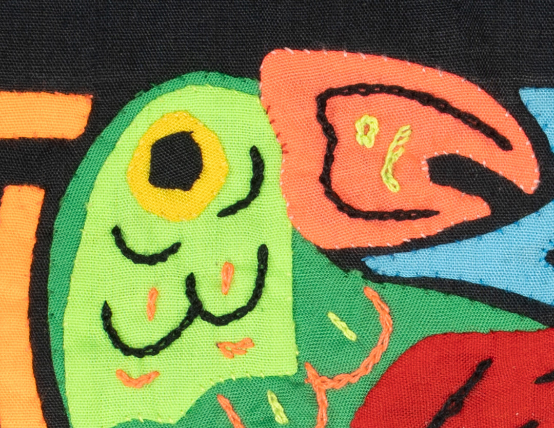 Multicolor Green Blue And Orange Bird Molita