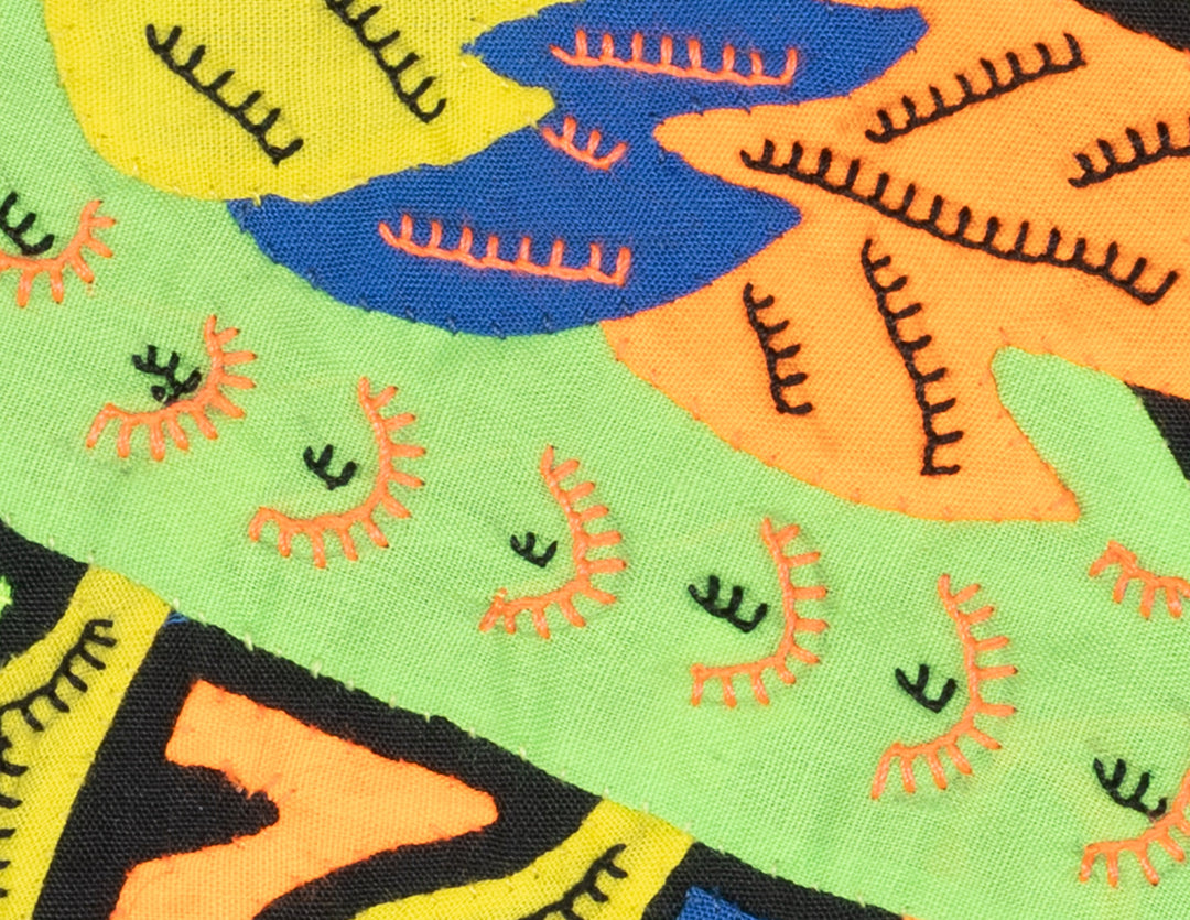 Multicolor Green Blue And Orange Bird Molita