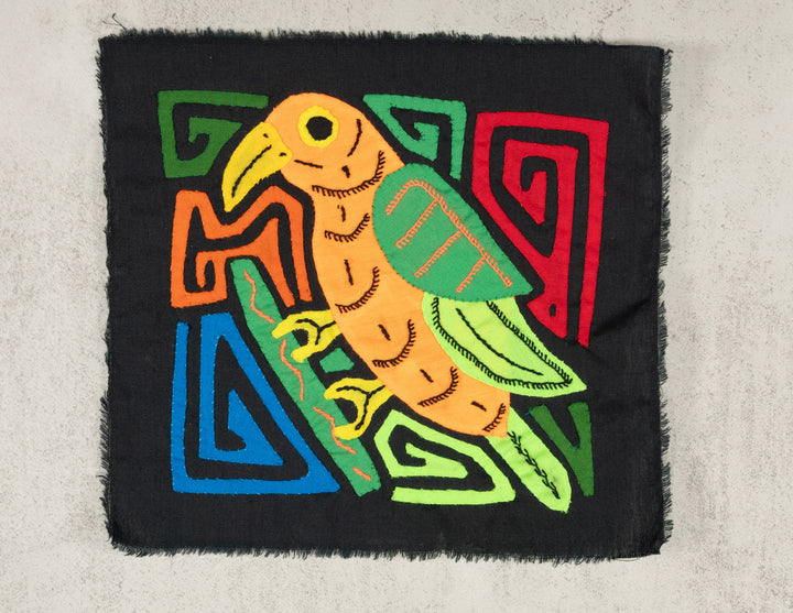 Multicolor Green And Orange Bird Molita