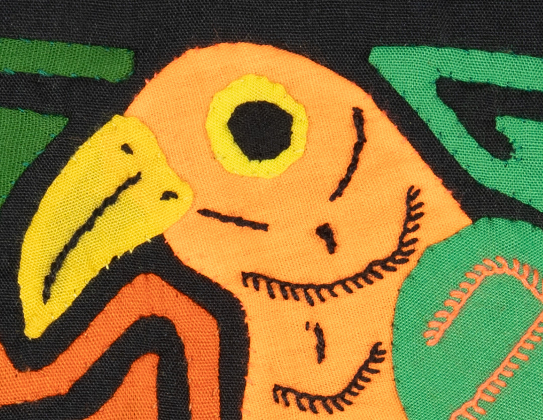 Multicolor Green And Orange Bird Molita