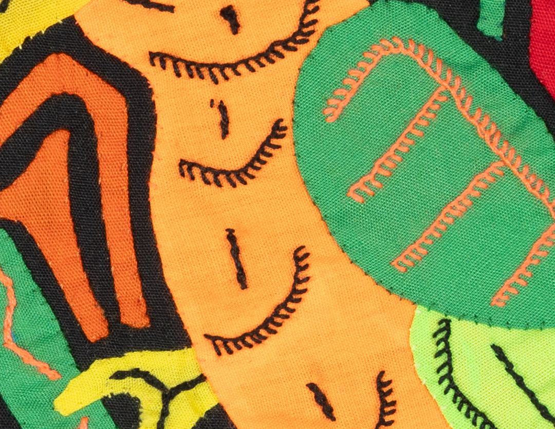 Multicolor Green And Orange Bird Molita