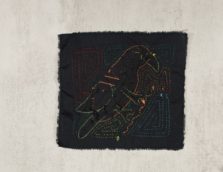 Multicolor Green And Orange Bird Molita