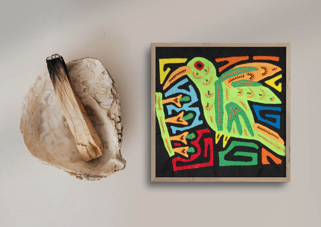 Multicolor Orange And Green Bird Molita