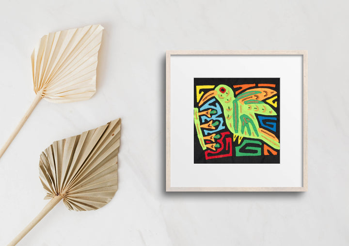 Multicolor Orange And Green Bird Molita