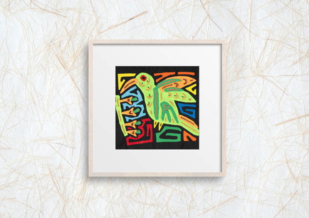 Multicolor Orange And Green Bird Molita