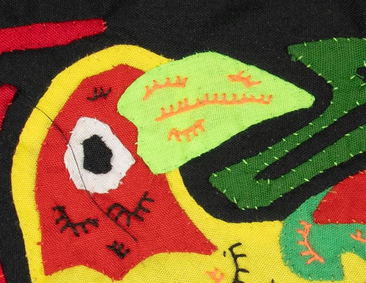 Multicolor Red And Chartruce Bird Molita