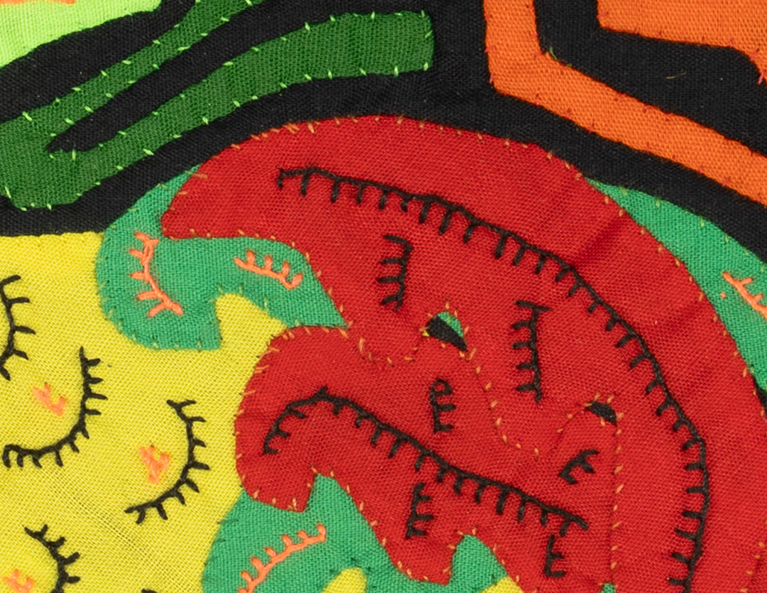 Multicolor Red And Chartruce Bird Molita