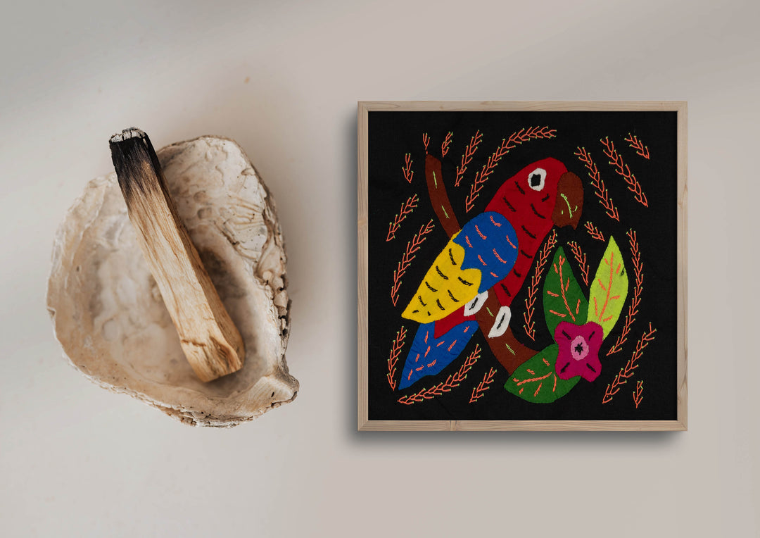 Multi-Color Parrot Bird Blue And Red Molita