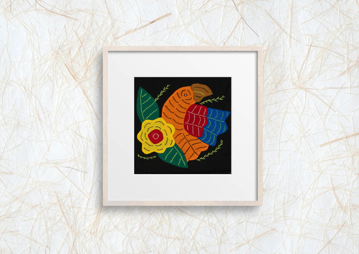 Multi-Color Parrot Bird Orange And Yellow Molita